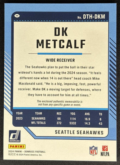 DK Metcalf 2024 Panini Donruss Threads Seahawks