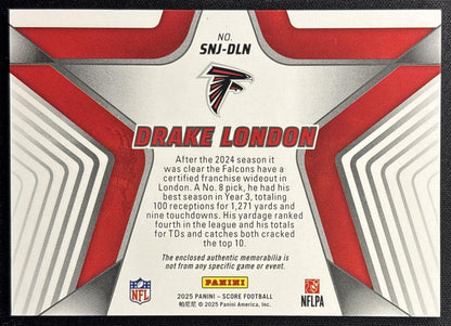 Drake London 2025 Panini Score Stars of the NFL Jersey Falcons Sports Trading Cards