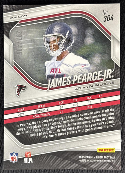 James Pearce Jr. 2025 Panini Prizm Pandora /400 Falcons