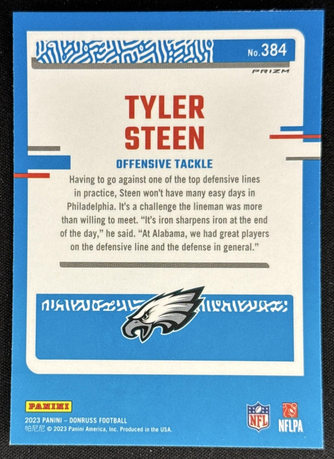 Tyler Steen 2023 Panini Donruss Optic Rated Rookie Preview Pink Prizm Eagles Sports Trading Card