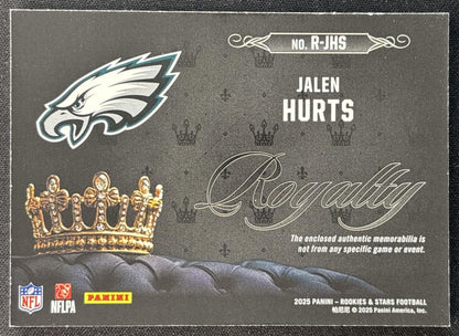 Jalen Hurts 2025 Panini Rookies & Stars Royalty Eagles