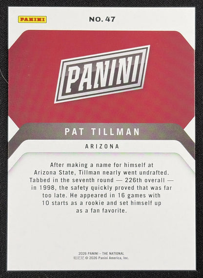 Pat Tillman 2026 Panini NSCC Silver Pack