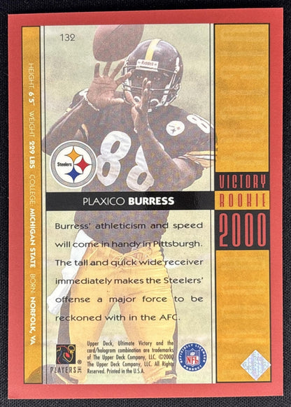 Plaxico Burress 2000 Upper Deck Ultimate Victory /2000 Steelers back