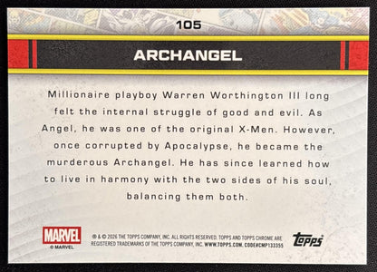 Archangel 2026 Topps Chrome Marvel Comics