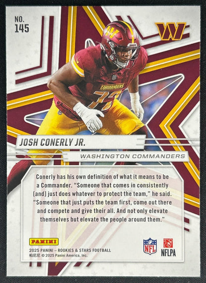 Josh Conerly Jr. 2025 Panini Rookies & Stars Commanders Sports Trading Cards