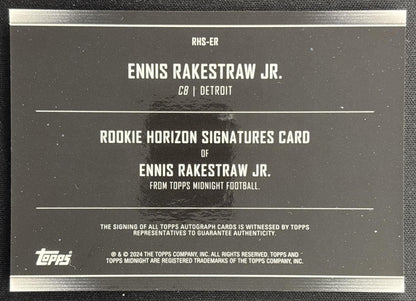 Ennis Rakestraw Jr. 2024 Topps Midnight Rookie Horizon Signatures Lions 2 Sports Trading Cards