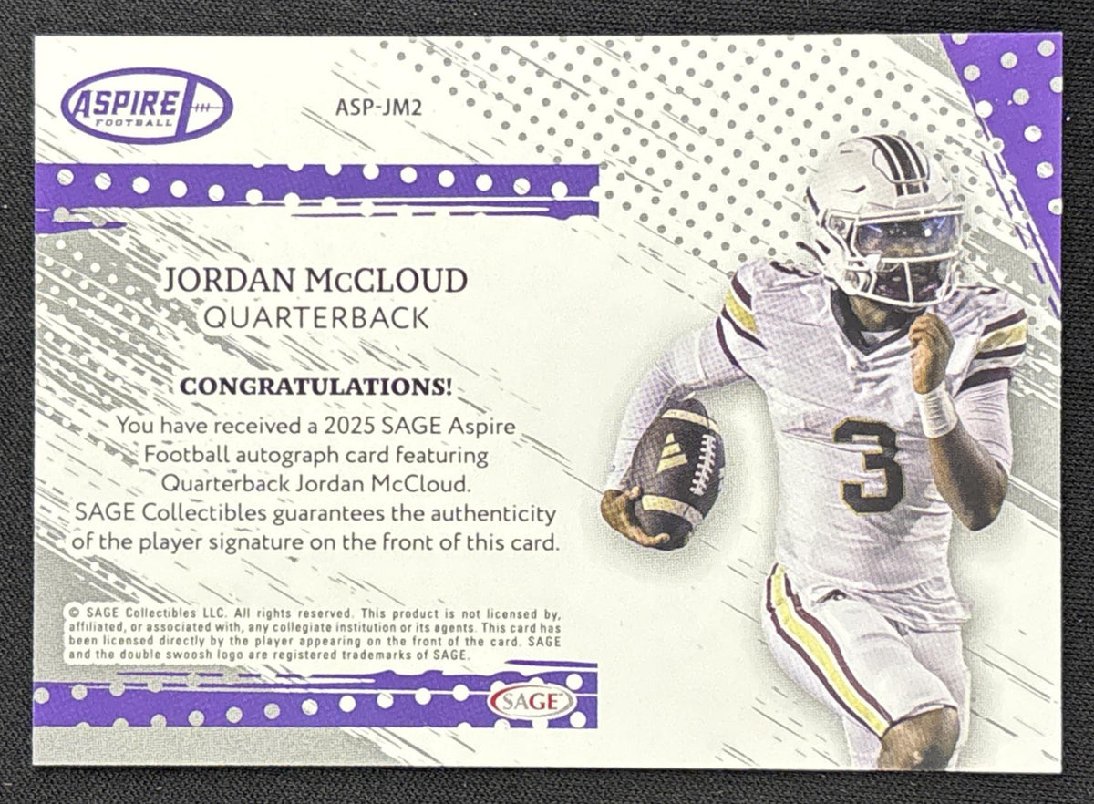 Jordan McCloud 2025 SAGE Aspire Auto