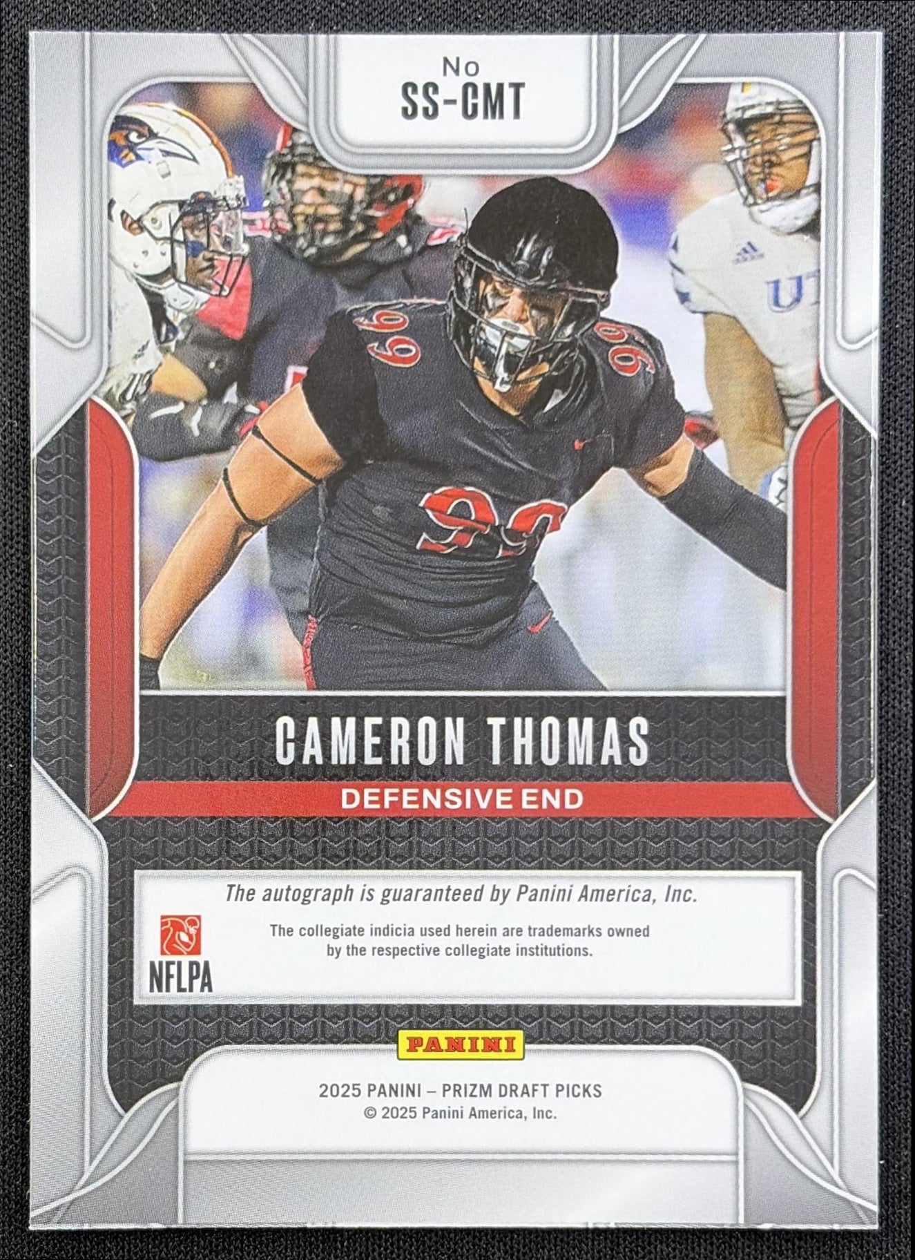 Cameron Thomas 2025 Panini Prizm Draft Picks Sensational Signatures Aztecs