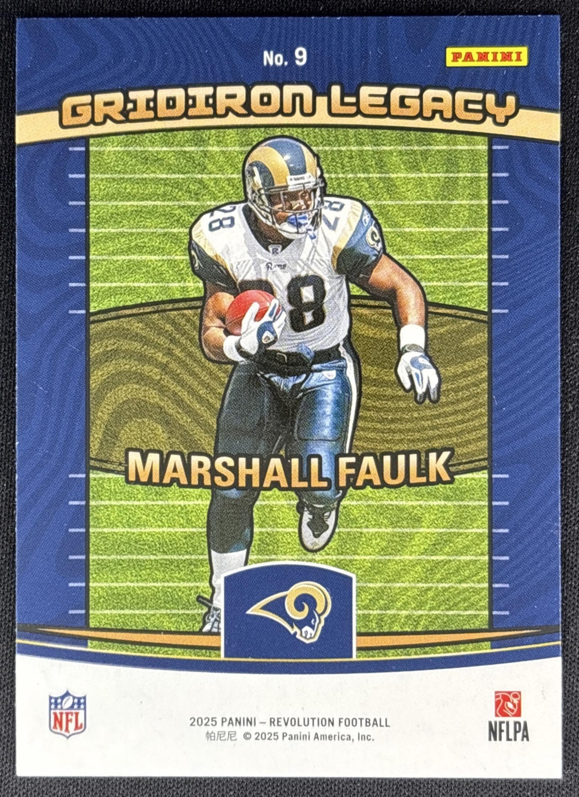 Marshall Faulk 2025 Panini Revolution Gridiron Legacy Rams Sports Trading Cards