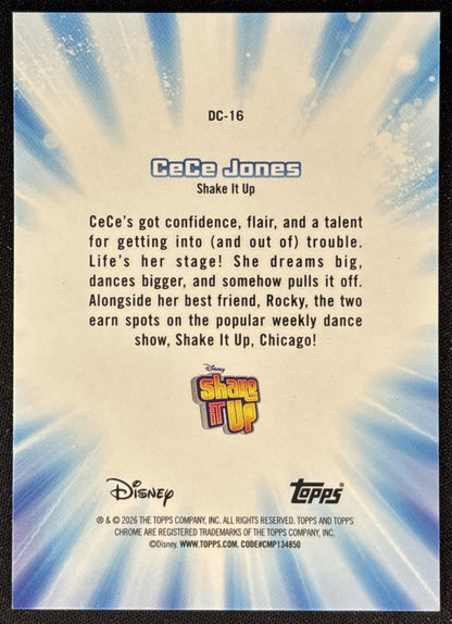 CeCe Jones 2026 Topps Chrome Disney Channel Shake It Up Back