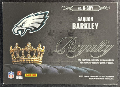 Saquon Barkley 2025 Panini Rookies & Stars Royalty Eagles back