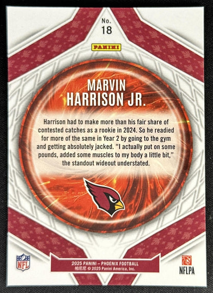 Marvin Harrison Jr. 2025 Panini Phoenix Paragon Cardinals