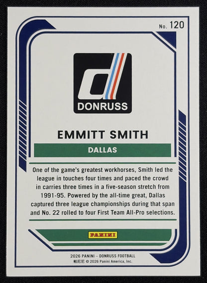 Emmitt Smith 2026 Panini Donruss Lighting Cowboys