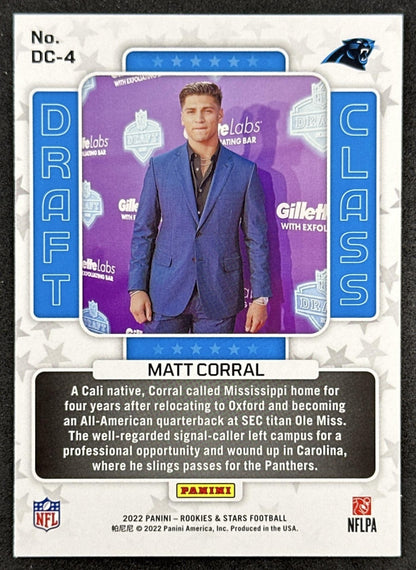 Matt Corral Draft Class 2022 Rookies & Stars Panthers Back
