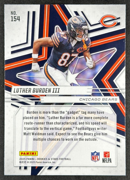 Luther Burden III 2025 Rookies & Stars Bears Sports Trading Card