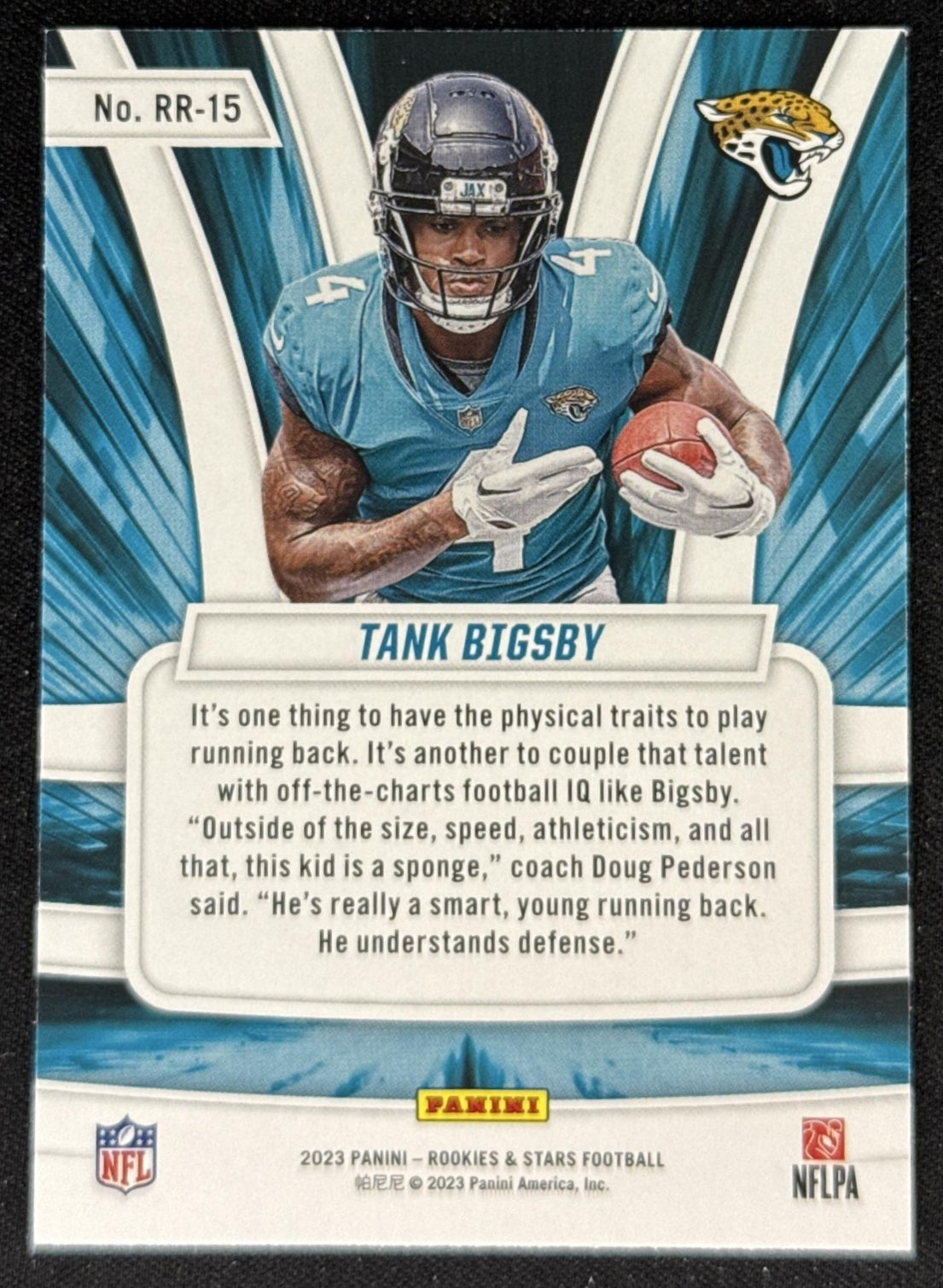 Tank Bigsby 2023 Panini Rookies & Stars Rookie Rush Jaguars Jacksonville Jaguars Sports Trading Card