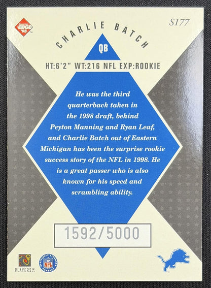 Charlie Batch /5000 Lions back