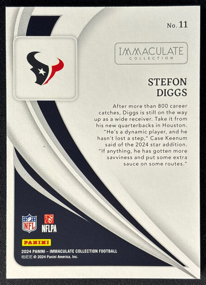 Stefon Diggs 2024 Immaculate /99 Texans back | Wayne Collection
