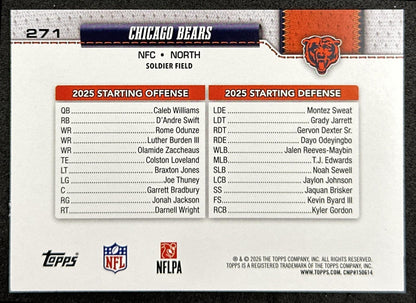 Chicago Bears 2026 Topps Flagship Patriots Sports Trading Cards