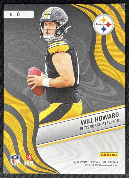 Will Howard 2025 Panini Revolution New Wave Steelers Sports Trading Cards