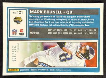 Mark Brunell 2025 Panini Donruss Optic Wave Prizm /300 Jaguars