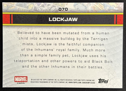 Lockjaw 2026 Topps Chrome Marvel Comics