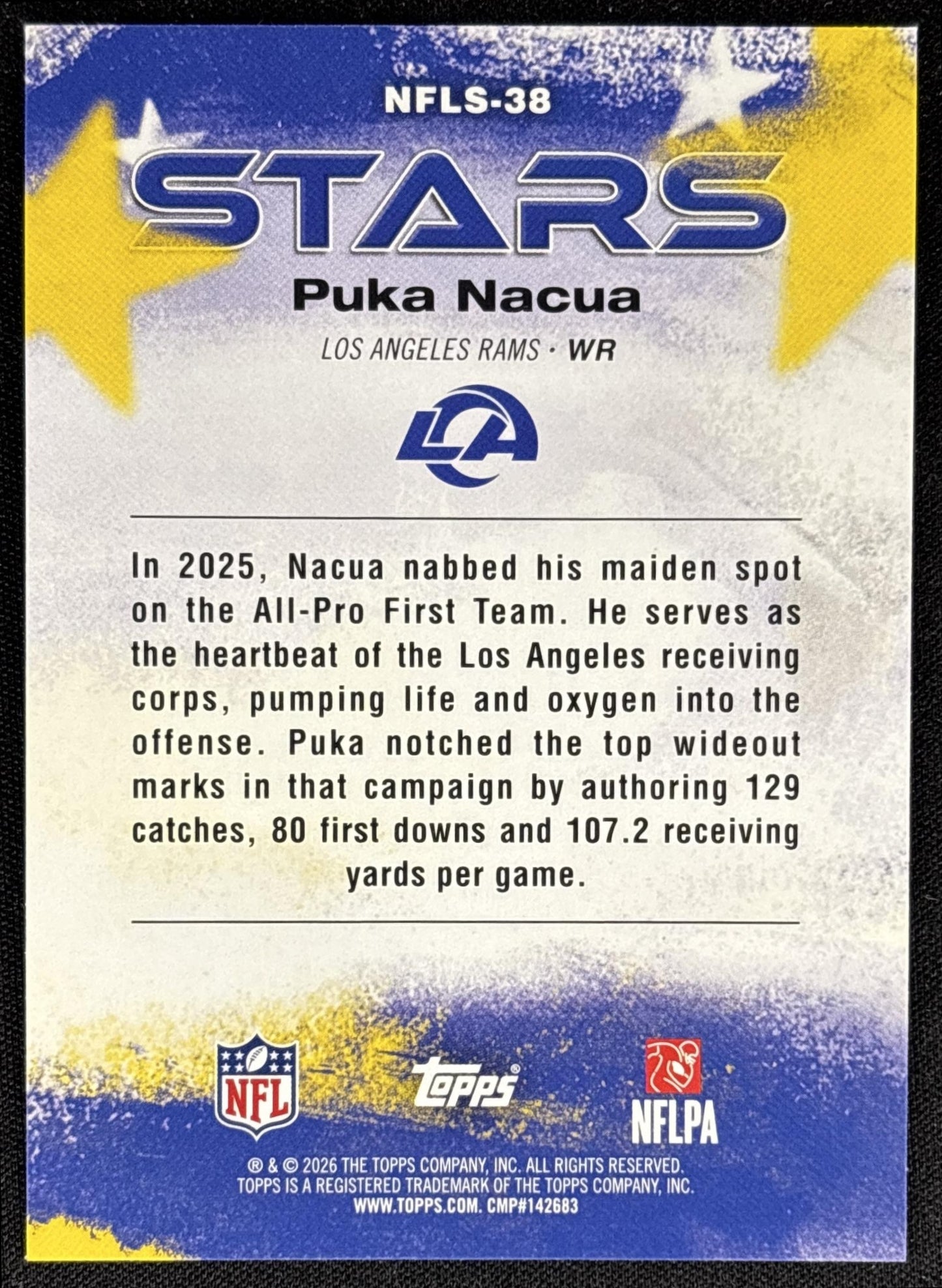 Puka Nacua 2026 Topps NFL Stars Rams