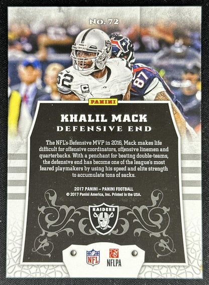 Khalil Mack 2017 Panini Blue /99 Raiders