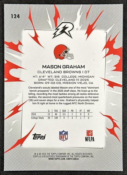 Mason Graham 2025 Topps Resurgence Browns