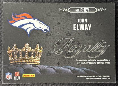 John Elway 2025 Panini Rookies & Stars Royalty Broncos