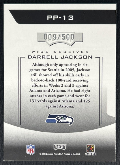 Darrell Jackson 2006 Playoff Prestige Prestigious Pros Orange /500 Seahawks back