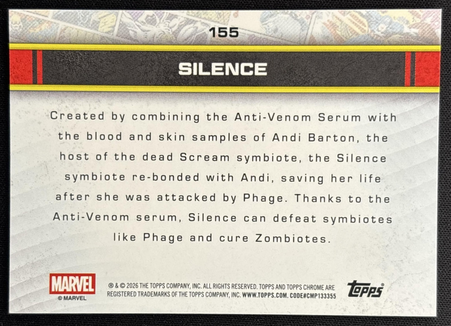 Silence 2026 Topps Chrome Marvel Comics