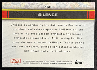 Silence 2026 Topps Chrome Marvel Comics