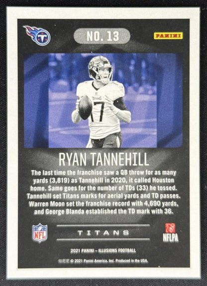 Ryan Tannehill 2021 Panini Illusions Trophy Collection Pink /399 Titans Sports Trading Card