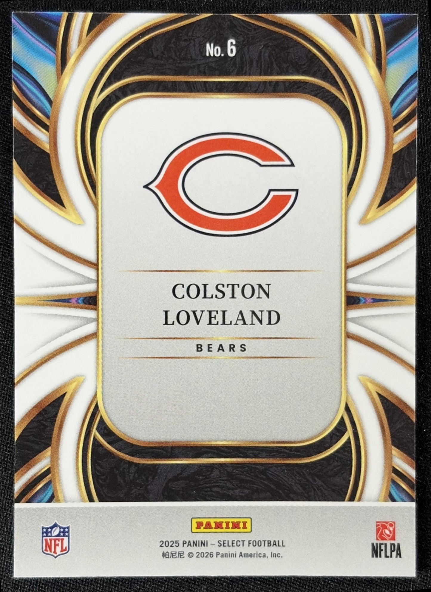 Colston Loveland 2025 Panini Select On Target Bears