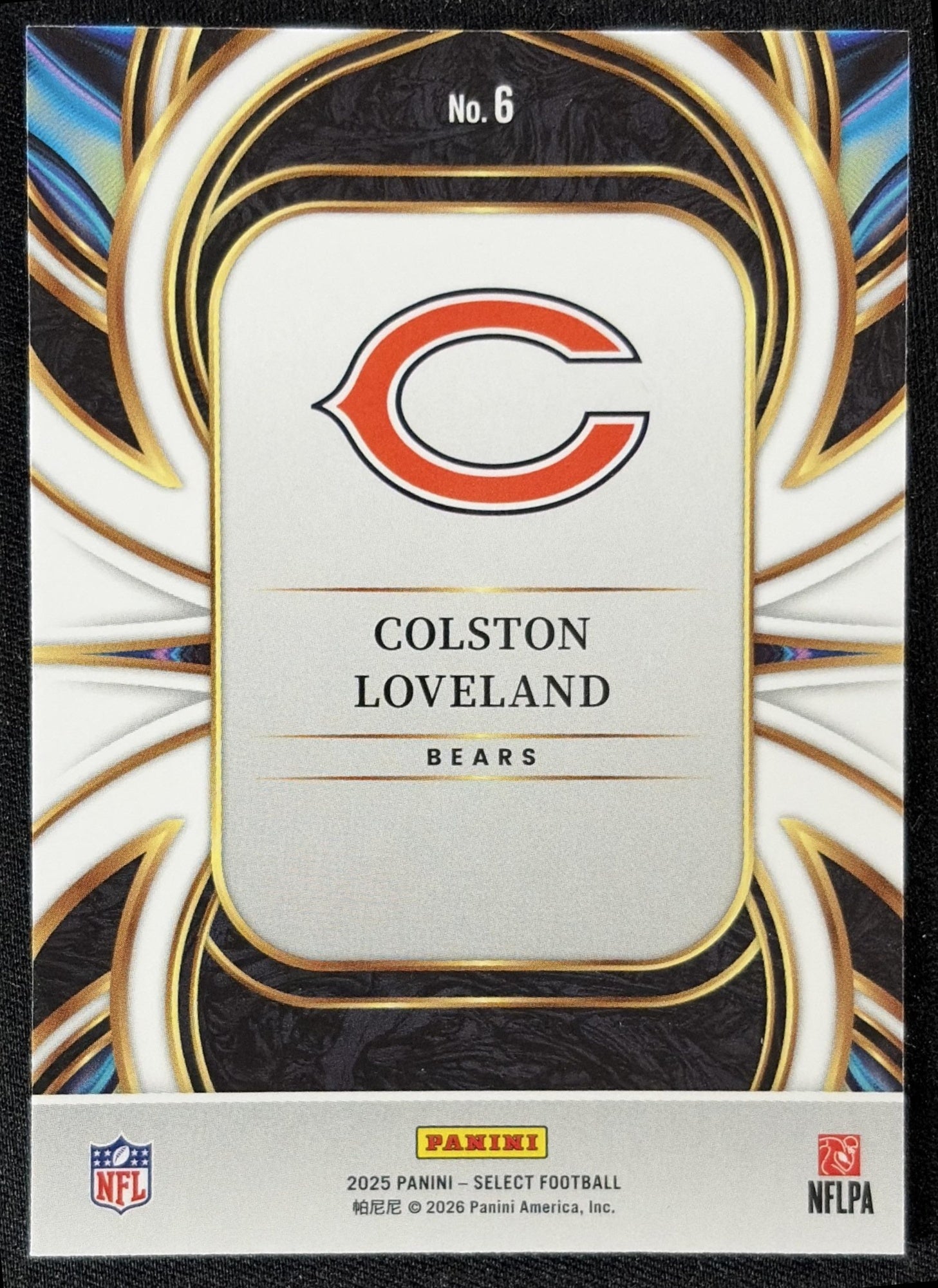 Colston Loveland 2025 Panini Select On Target Bears