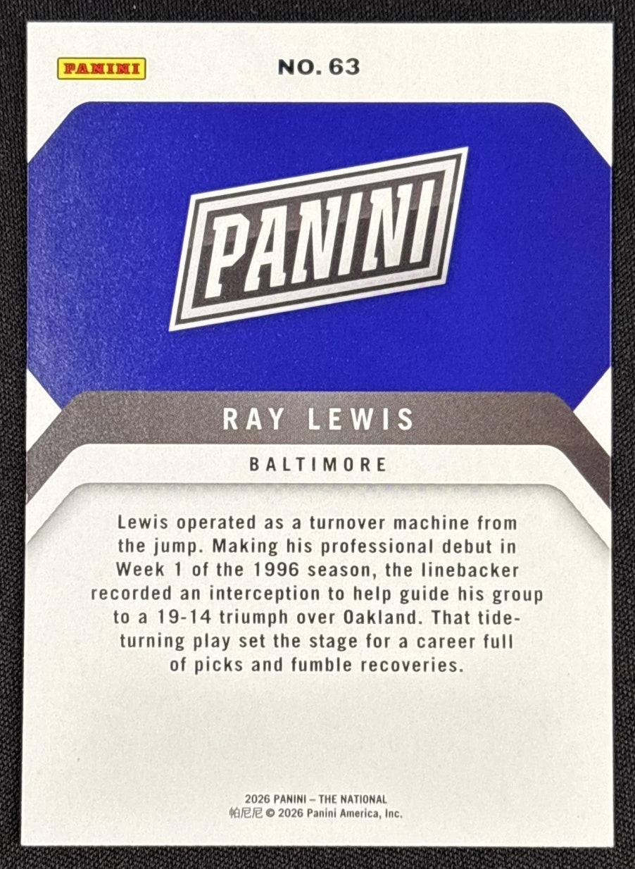 Ray Lewis 2026 Panini NSCC Silver Pack Sports Trading Cards