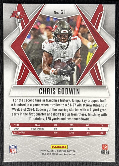Chris Godwin 2025 Panini Phoenix Red Prizm /99 Buccaneers
