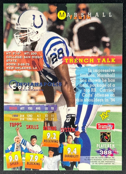 Marshall Faulk 1996 Stadium Club Colts