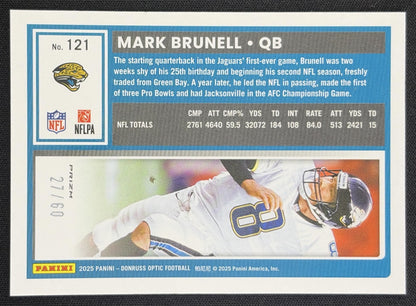 Mark Brunell 2025 Panini Donruss Optic Purple Prizm /60 Jaguars Jacksonville Jaguars