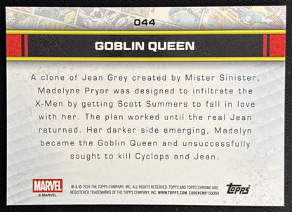 Goblin Queen 2026 Topps Chrome Marvel Comics