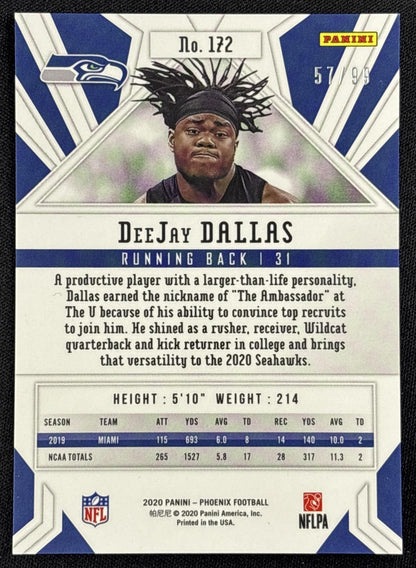 DeeJay Dallas 2020 Panini Phoenix Orange /99 Seahawks