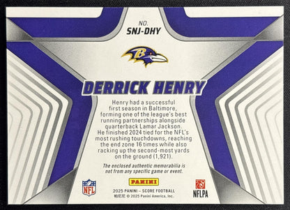 Derrick Henry 2025 Panini Score Stars of the NFL Jersey Ravens Sports Trading Cards