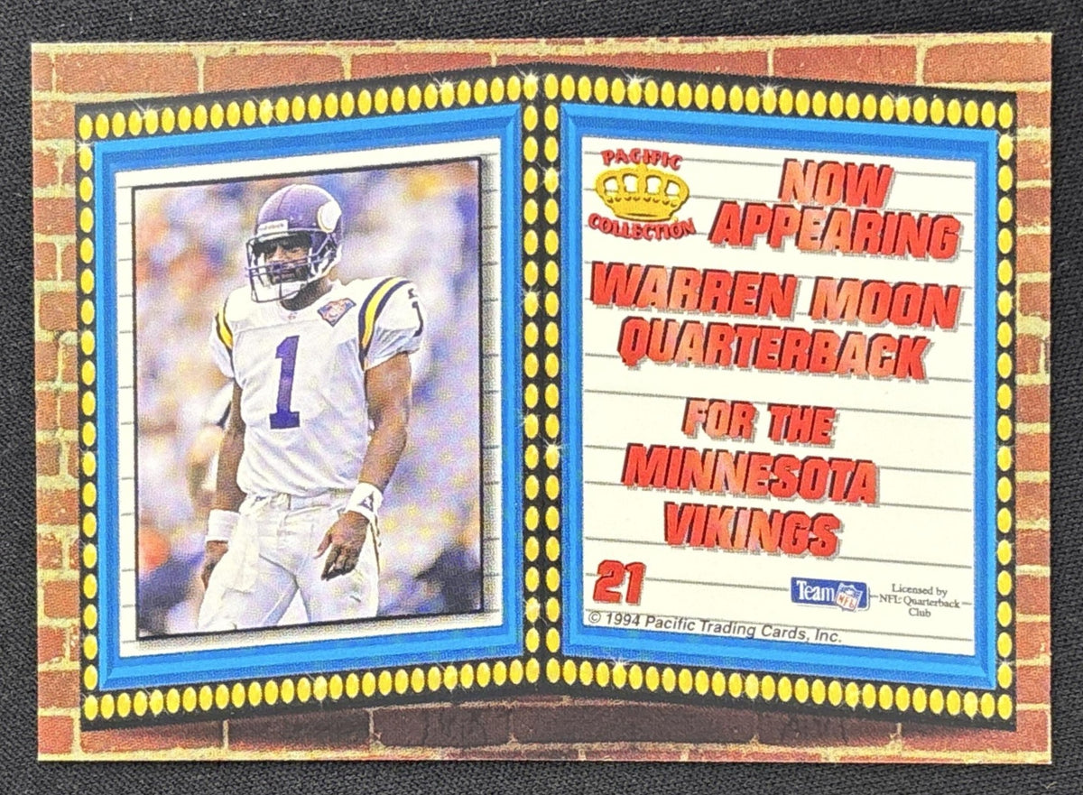 Warren Moon 1994 Pacific Marquee Prisms Vikings