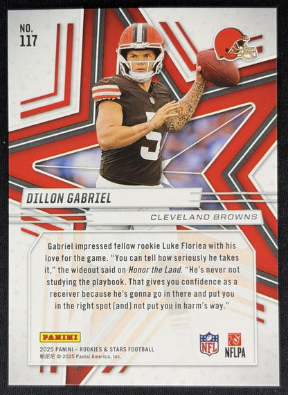 Dillon Gabriel 2025 Panini Rookies & Stars Signatures Browns Sports Trading Cards