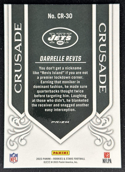 Darrelle Revis 2023 Panini Rookies & Stars Crusade Silver Jets back