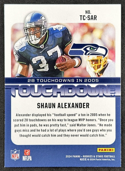 Shaun Alexander 2024 Panini Rookies & Stars Touchdown Club Seahawks Back