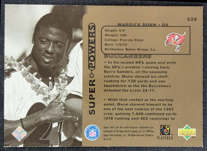 Warrick Dunn 1998 Upper Deck Super Powers Buccaneers