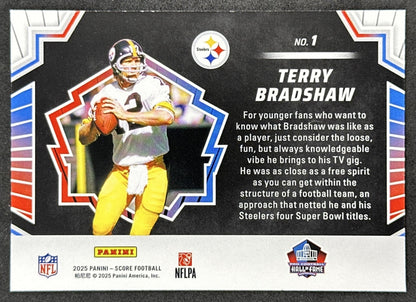 Terry Bradshaw Men of Canton Score 2025 Steelers