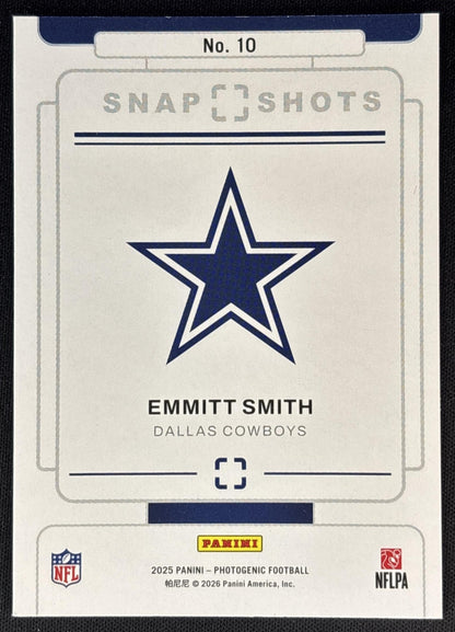 Emmitt Smith 2025 Panini PhotoGenic Championship Snapshots Cowboys